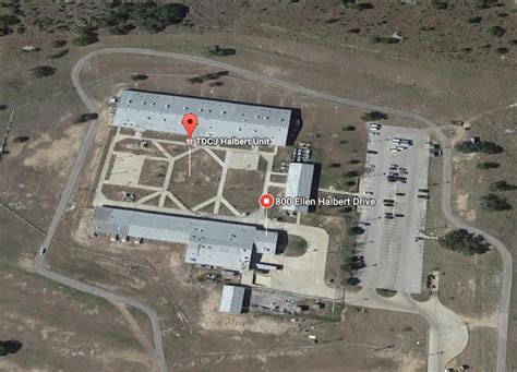 The Ellen Halbert Unit is a Substance Abuse Felony Punishment Facility operated by the Texas Department of Criminal Justice on 223 acres of state owned land behind the Burnet airport housing female offenders with six to nine month sentences for drug or alcohol related crimes.