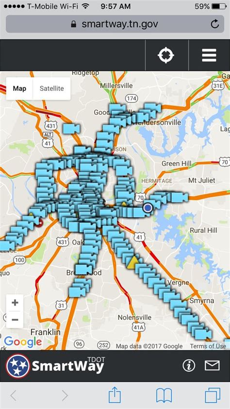 Tdot smartway cameras live map. Statewide: Interstates and State Routes Cameras on I-440 ... 