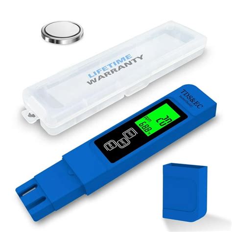Tds meter readings.  User-friendly digital display provides clear readings, making it easy to m...