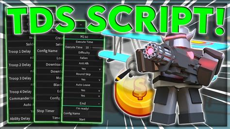 #1 Tower Defense Simulator Script Hub GUI - 10+ Scripts! Over 10 Scripts built into one GUI, you can find all you need in here! With GUI's such as : VTDS hub, Nicuse Hub, Scows Hub, Auto Strats & More! And features like : Auto Farm, Auto Upgrade, Auto Abilities, Win all & more! List of features : 10+ Scripts Auto Farm Auto Upgrade Auto Abilities. 