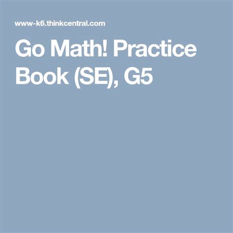 Te Book Math Gcsdstaff Practice Go G5