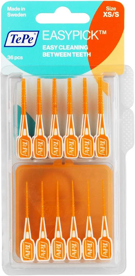 TePe EasyPick Interdental Brush 36 Brush Pack - Orange XS/S …