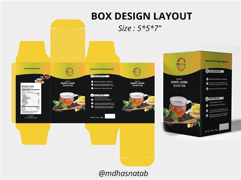 Tea Box Template Illustrator
