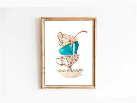 Tea Cup Wall Decor - Etsy UK