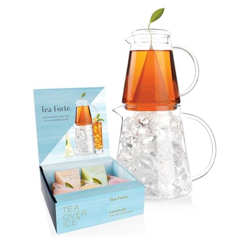 Tea forte tea. 1. Heat water to 208 degrees Fahrenheit. 2. Place tea in cup and pour water over the leaves. 3. Steep for 5-7 minutes. 4. Enjoy! For loose leaf iced teas, use 3 tsp per 8-ounce glass and double the steep time. 