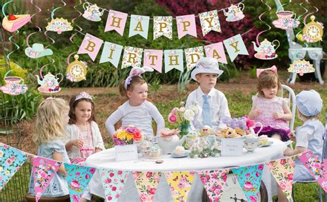 Tea party decorations amazon. 81-inch paper flowers, instantly creating...