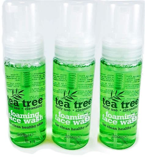 Tea tree face wash. This item: The Body Shop Tea Tree Skin Clearing Foaming Cleanser – Purifying Face Wash For Oily, Blemished Skin – Vegan – 4.2 Fl Oz - Packaging May Vary $15.00 $ 15 . 00 ($3.00/Fl Oz) Get it as soon as Friday, Mar 22 