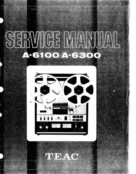 Teac a 6100 and a 6300 reel tape recorder service manual. - Manuale dell'utente del sistema di allarme nx.