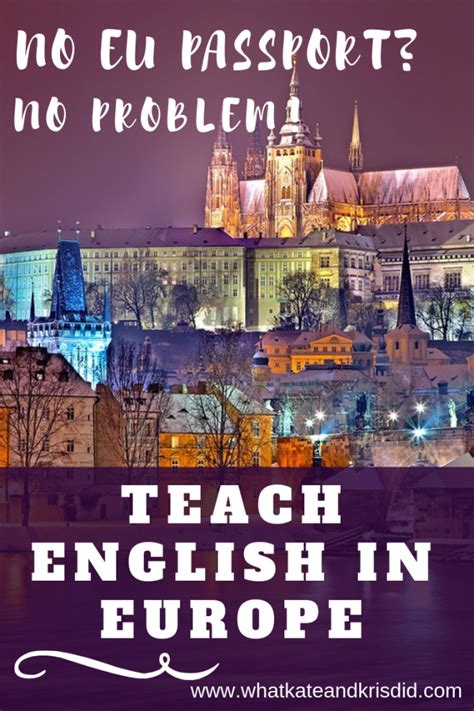 Teach English in Europe without an EU passport