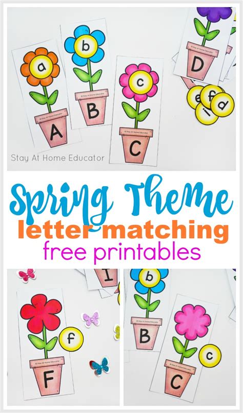 Teach Letter Identification with FREE Spring Theme Printable