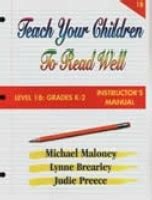 Teach your children to read well level 1b instructors manual. - Manual del equipo de prueba de boquillas carter wl5200.
