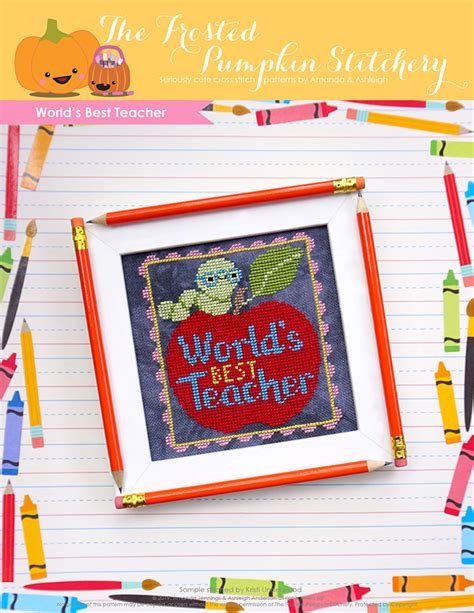 Teacher Cross Stitch Patterns The Frosted Pumpkin …