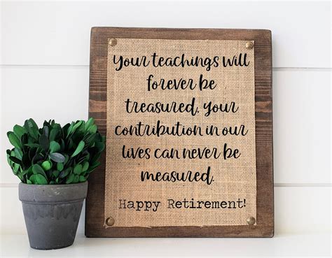 Teacher Retirement Gifts Etsy