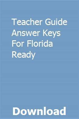 Teacher guide answer keys for florida ready. - Riello ups power dialog plus manuale.