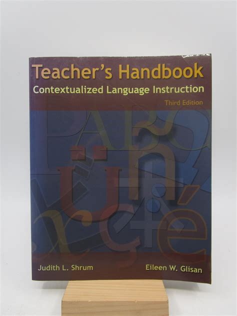 Teacher s handbook contextualized language instruction by judith shrum. - Sonntag and borgnakke 2nd edition solutions manual.