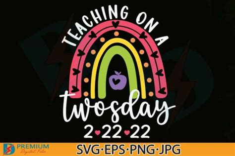 Teaching Twosday 2024 Happy Twos Day SVG - Creative Fabrica