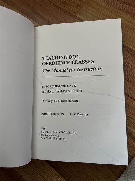 Teaching dog obedience classes the manual for instructors. - Grandi disegni italiani nelle collezioni di venezia.