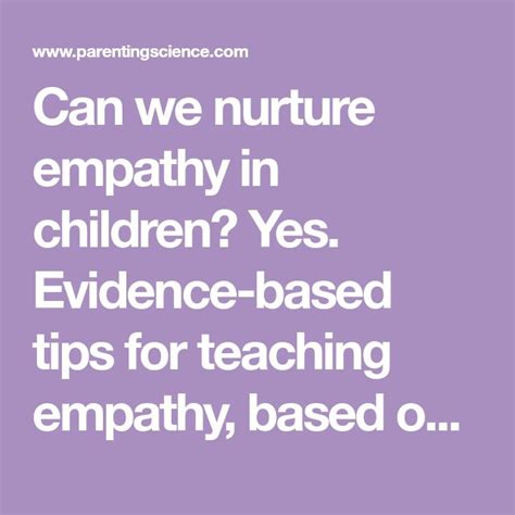 Teaching empathy Evidencebased tips