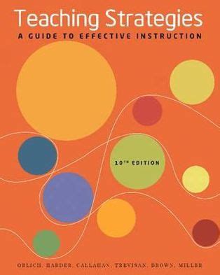 Teaching strategies a guide to effective instruction 10th edition. - Clinicians guide to mind over mood first edition by christine a padesky.
