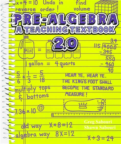 Teaching textbooks pre algebra textbook Math Workbook