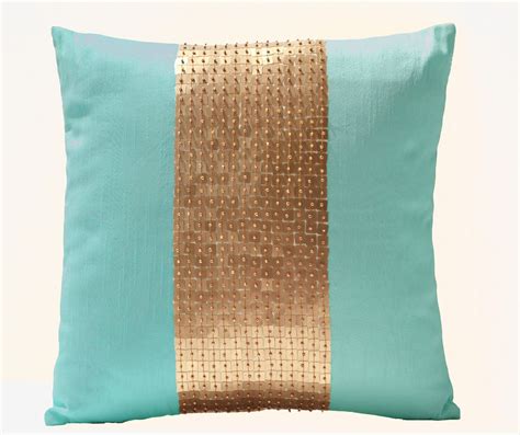 Teal And Gold Throw Pillows Wayfair