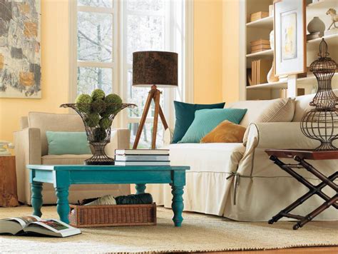 Teal And Yellow Room