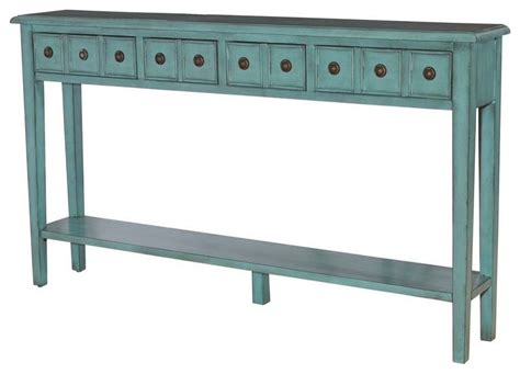 Teal Console Table - Shop Online Houzz