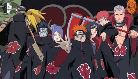 Team Akatsuki in Naruto