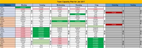 Team Calendar Excel