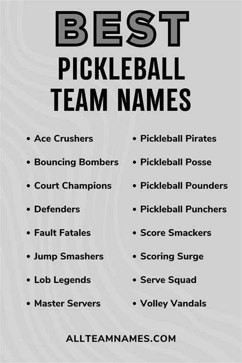 Team Names - Creative and Funny Name Ideas