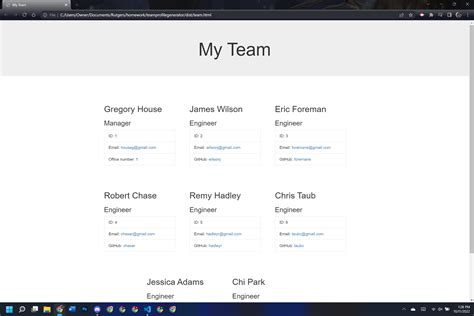 Team Profile Generator Challenge 10 teamprofilegenerator