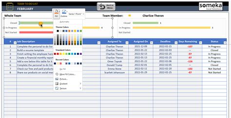 Team To Do List Excel Template Employee Task List Template