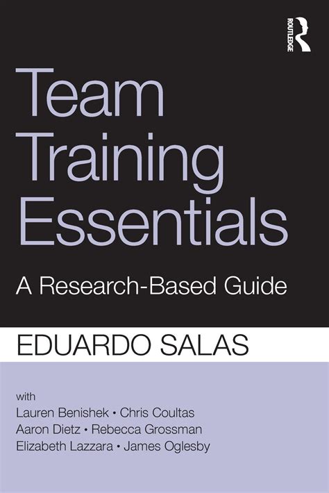 Team training essentials a research based guide. - A clinical guide to pediatric weight management and obesity by sandra gibson hassink.