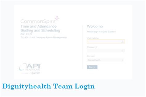 Team.dignityhealth.org. CommonSpirit API Portal. Sign In ; Sign In 