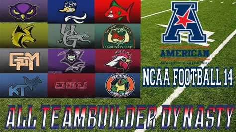Teambuilder ncaa 14. Feb 20, 2021 · That is a long time to wait so we fired up our NCAA Football 14 game on the XBOX 360 and loaded up the team ratings in that game. Some familiar programs like Alabama and Ohio State are at the top of the ratings ( not to be confused with the top 25 rankings ) while some other teams like highly rated Oregon and North Carolina have fallen off in recent years. 