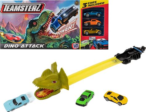 Teamsterz Speed City Dino Attack Racing Track Toy - Wowow Toys