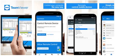 Teamviewer pour android.  Use your Android device to remotely control any compu...