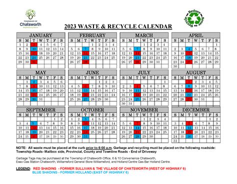 Teaneck Recycling Calendar