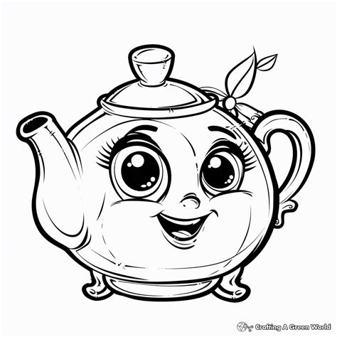 Teapot Coloring Shee