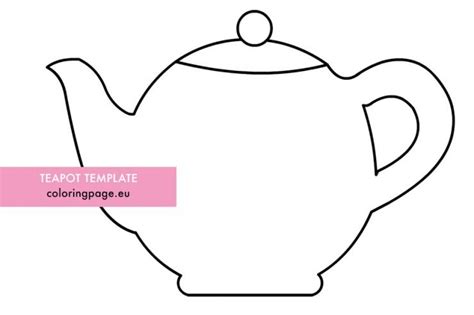 Teapot template Coloring Page