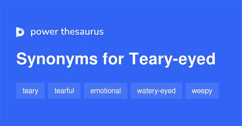 Teary Eyed synonyms - 14 Words and Phrases for Teary Eyed