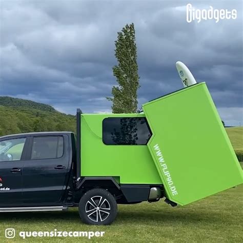 Tech Burrito on Twitter: ""This camper rotates to expand its …