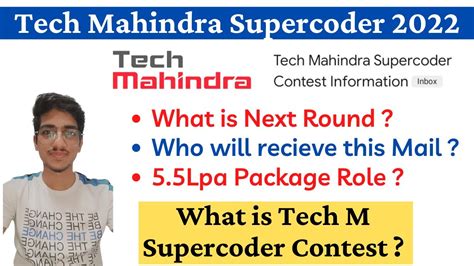 Tech Mahindra Supercoder Contest Tech Mahindra 5.5lpa …