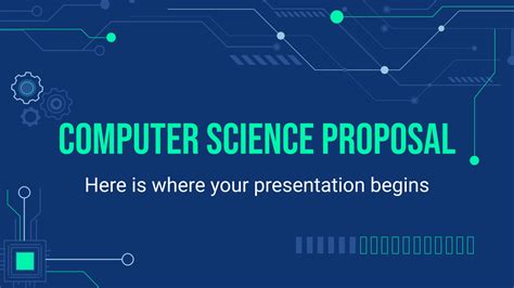 Tech Newsletter Google Slides Theme and PowerPoint Template Computer
