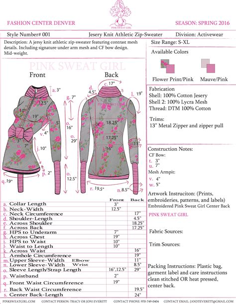 Tech Pack Samples Tech pack, Tech fashion, Pattern drafting