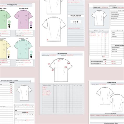 Tech Pack Template Advanced Tech Pack Etsy Denmark