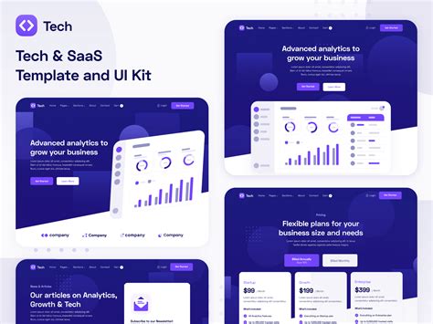 Tech SaaS HTML5 Responsive Website Template