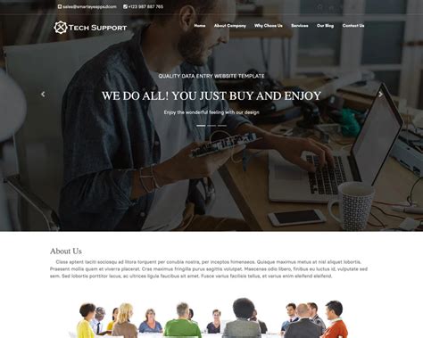 Tech Support Website Templates Free Download Free Website Templates Website Template Supportive
