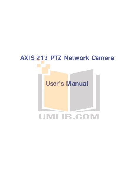 Tech intitle live view axis.  213 PTZ security camera pdf manual download. soun...