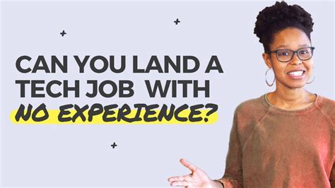 Tech jobs with no experience. Mar 23, 2020 ... I was able to land a job in tech with no experience! In this video I share a few things that I feel helped me to land that first job in tech ... 
